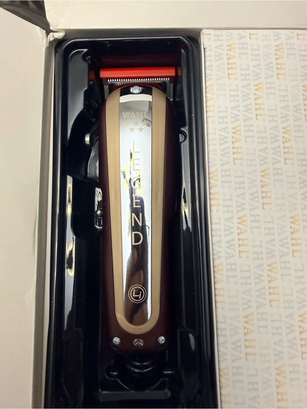 Wahl NIB Legend Cordless Clipper in Burgundy and Gold